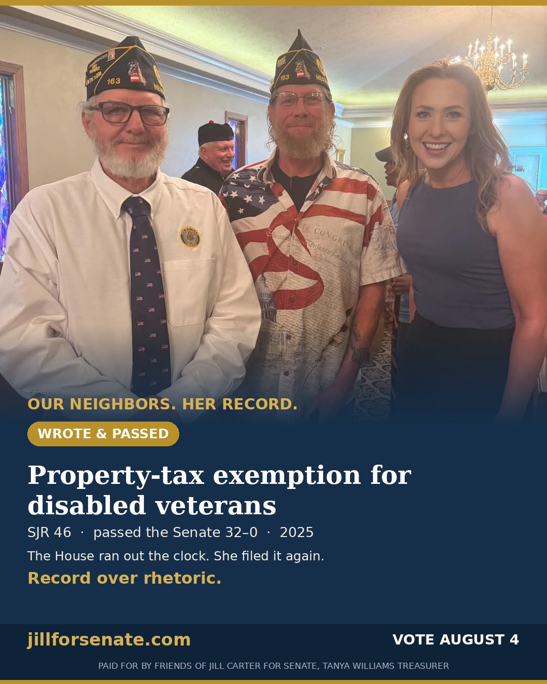 Property-tax exemption for disabled veterans share graphic